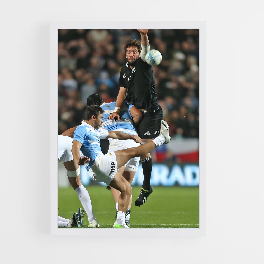 Poster L'Intensité du Plaquage – affiche Rugby (vue 3)